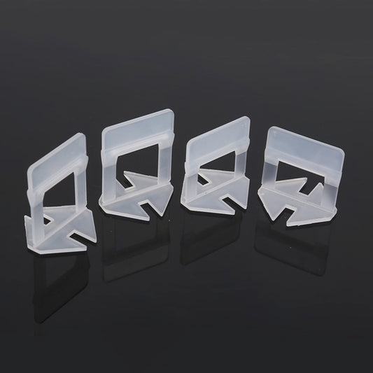 100 PCS 2.0mm Lengthen Tile Leveling System Clips Kit Wall Floor Tile Spacer Tiling Tool  for Paving Locator Tool OG6480, 2.0mm Lengthen