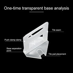 100 PCS 2.0mm Lengthen Tile Leveling System Clips Kit Wall Floor Tile Spacer Tiling Tool  for Paving Locator Tool OG6480, 2.0mm Lengthen