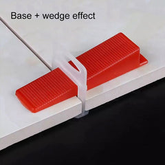 100 PCS 2.0mm Lengthen Tile Leveling System Clips Kit Wall Floor Tile Spacer Tiling Tool  for Paving Locator Tool OG6480, 2.0mm Lengthen