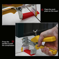 100 PCS 2.0mm Lengthen Tile Leveling System Clips Kit Wall Floor Tile Spacer Tiling Tool  for Paving Locator Tool OG6480, 2.0mm Lengthen