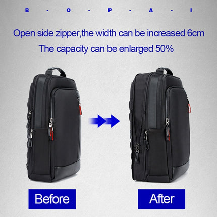 Bopai 751-006641 Large Capacity Business Fashion Breathable Laptop Backpack with External USB Interface, Size: 30 x 15 x 44cm