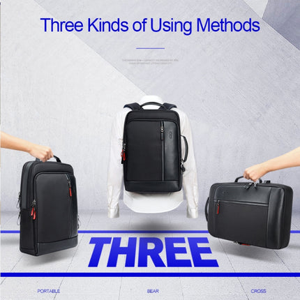 Bopai 751-006641 Large Capacity Business Fashion Breathable Laptop Backpack with External USB Interface, Size: 30 x 15 x 44cm