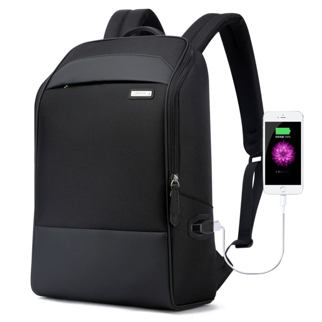 Bopai 751-006881 Business Anti-theft Waterproof Large Capacity Double Shoulder Bag,with USB Charging Port, Size: 30x14x44cm