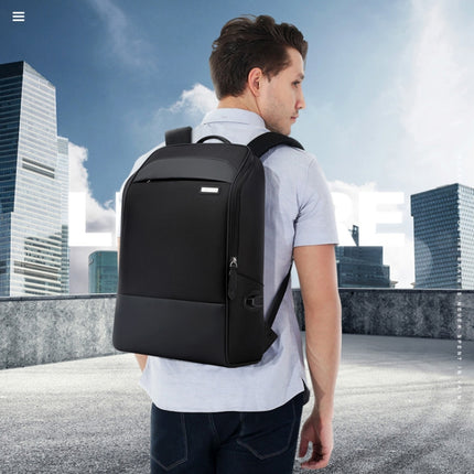 Bopai 751-006881 Business Anti-theft Waterproof Large Capacity Double Shoulder Bag,with USB Charging Port, Size: 30x14x44cm