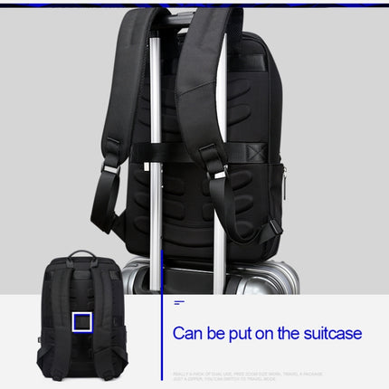 Bopai 751-006881 Business Anti-theft Waterproof Large Capacity Double Shoulder Bag,with USB Charging Port, Size: 30x14x44cm