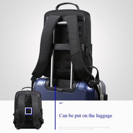 Bopai 851-009911 Business Anti-theft Waterproof Large Capacity Double Shoulder Bag,with USB Charging Port, Size: 30.5x13x45cm