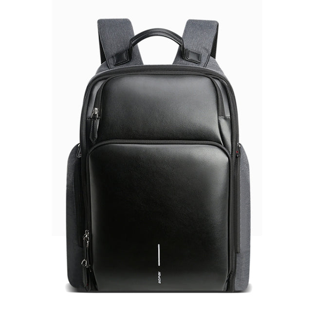 Bopai 851-010128 Business Anti-theft Waterproof Large Capacity Double Shoulder Bag,with USB Charging Port, Size: 34x19x43cm