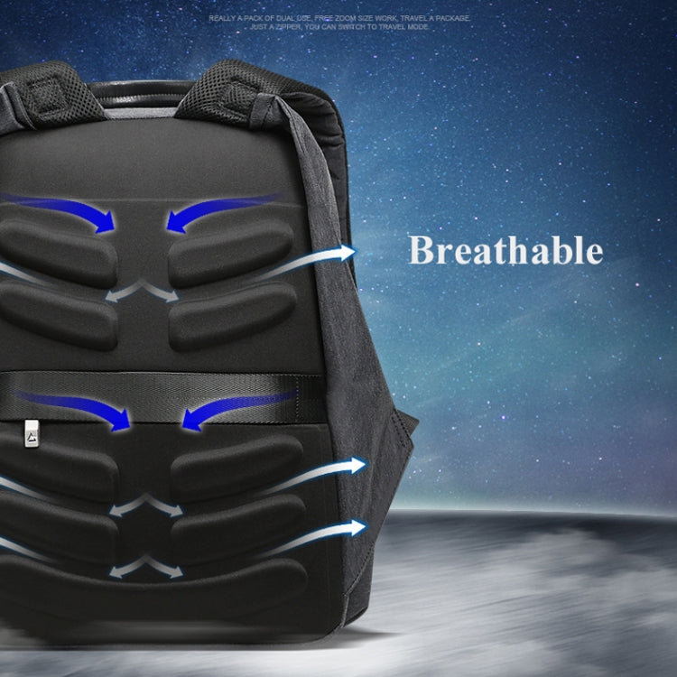 Bopai 851-010128 Business Anti-theft Waterproof Large Capacity Double Shoulder Bag,with USB Charging Port, Size: 34x19x43cm, 851-010128