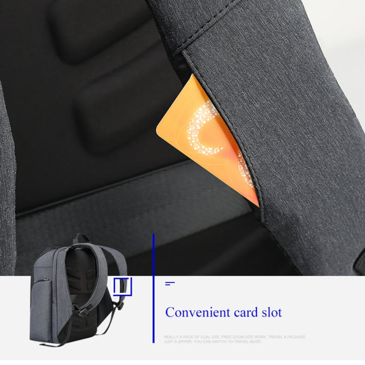 Bopai 851-010128 Business Anti-theft Waterproof Large Capacity Double Shoulder Bag,with USB Charging Port, Size: 34x19x43cm, 851-010128