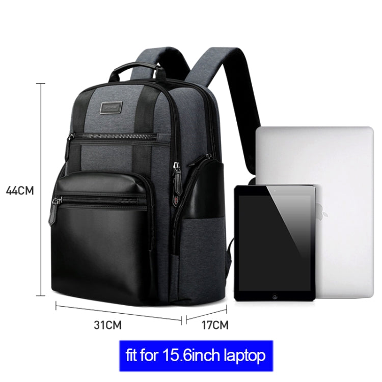 Bopai 851-014318 Fashion Outdoor Breathable Waterproof Anti-theft Three-layer Large Capacity Double Shoulder Bag,with USB Charging Port, Size: 31x17x44cm, 851-014318