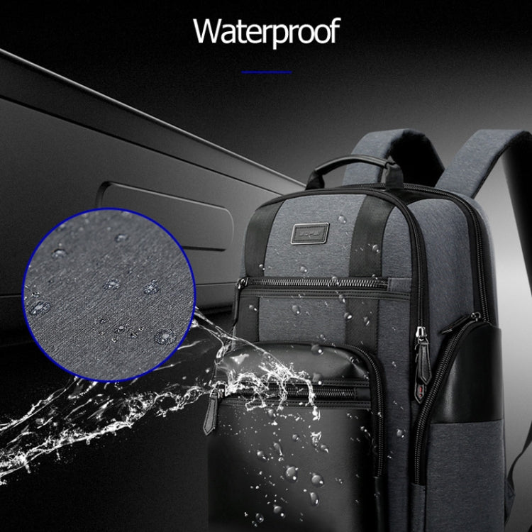 Bopai 851-014318 Fashion Outdoor Breathable Waterproof Anti-theft Three-layer Large Capacity Double Shoulder Bag,with USB Charging Port, Size: 31x17x44cm, 851-014318