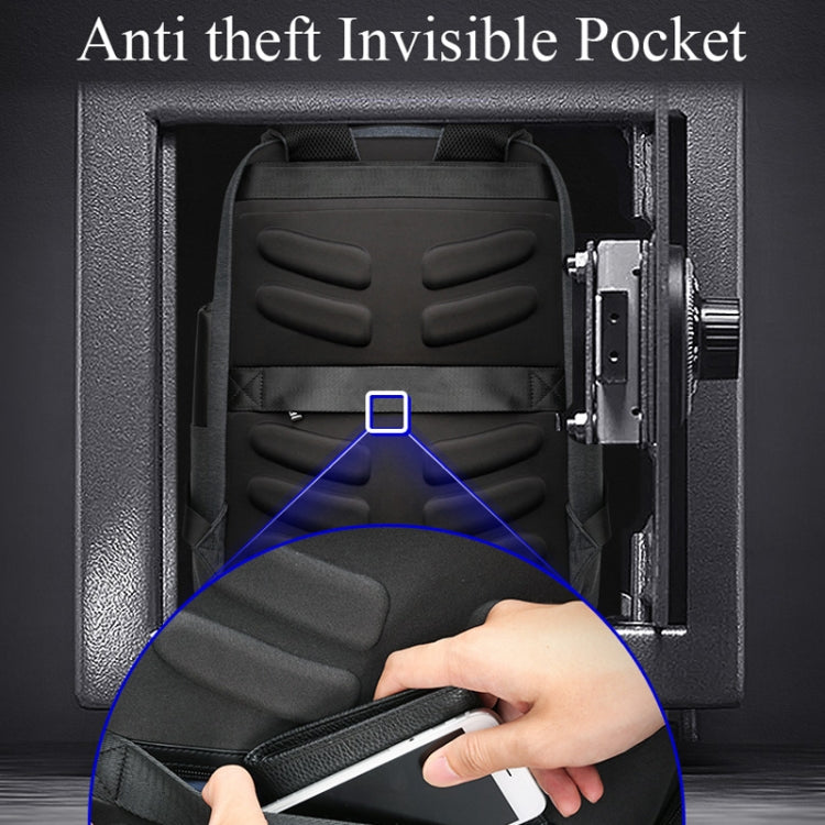 Bopai 851-014318 Fashion Outdoor Breathable Waterproof Anti-theft Three-layer Large Capacity Double Shoulder Bag,with USB Charging Port, Size: 31x17x44cm, 851-014318