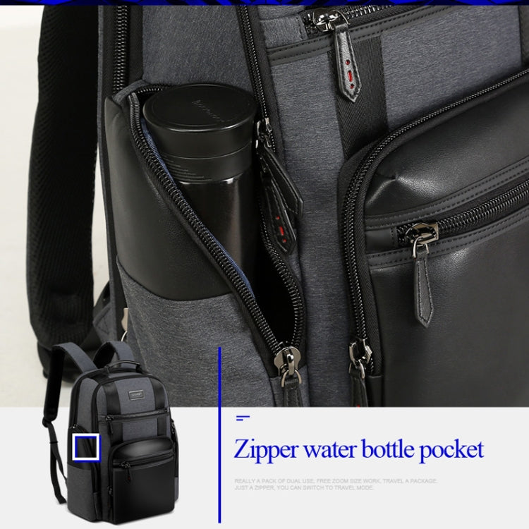 Bopai 851-014318 Fashion Outdoor Breathable Waterproof Anti-theft Three-layer Large Capacity Double Shoulder Bag,with USB Charging Port, Size: 31x17x44cm, 851-014318