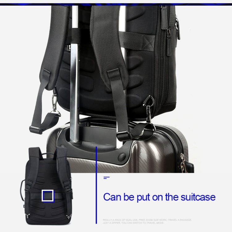 Bopai 751-006561 Large Capacity Business Casual Breathable Laptop Backpack with External USB Interface, Size: 29 x 16 x 44cm, 751-006561