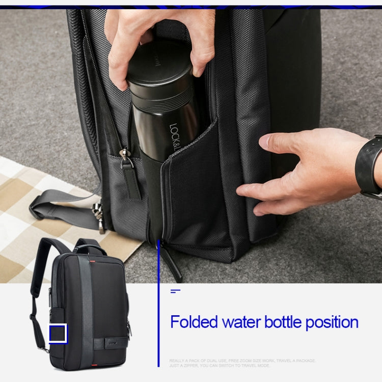Bopai 751-006561 Large Capacity Business Casual Breathable Laptop Backpack with External USB Interface, Size: 29 x 16 x 44cm, 751-006561