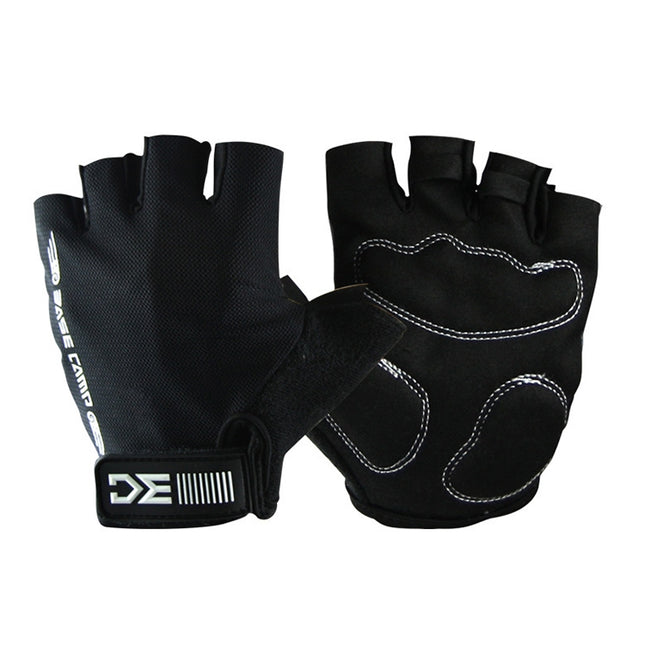 BaseCamp BC-204 Bicycle Half Finger Gloves Lycra Fabric Cycling Gloves, Size: M, Size: M