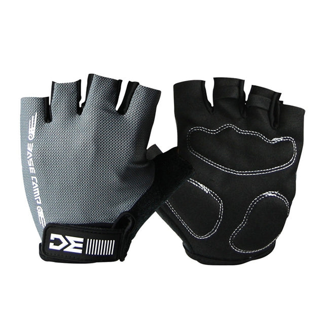 BaseCamp BC-204 Bicycle Half Finger Gloves Lycra Fabric Cycling Gloves, Size: M, Size: M