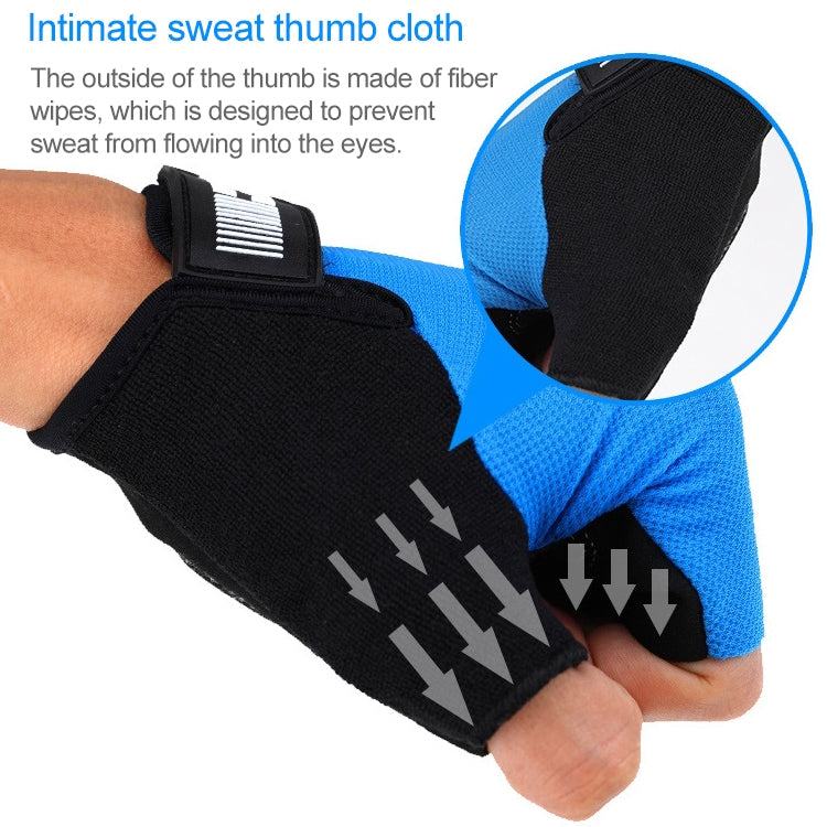 BaseCamp BC-204 Bicycle Half Finger Gloves Lycra Fabric Cycling Gloves, Size: L, Size: L