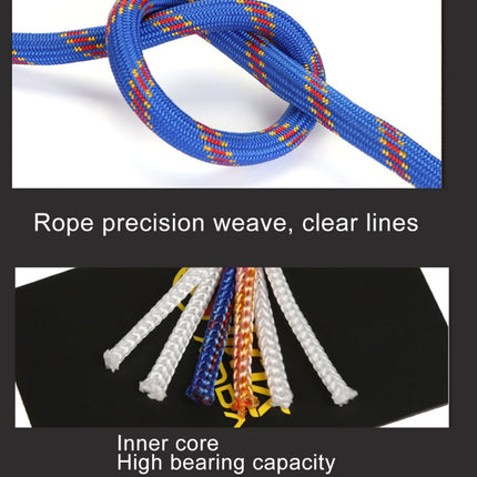 Climbing Auxiliary Rope Static Rope Safety Rescue Rope, Length: 20m Diameter: 10mm, Length: 20m Diameter: 10mm