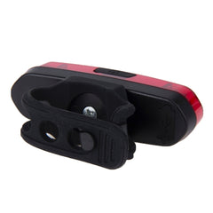 AQY-096 IPX4 Detachable USB Rechargeable Dual Color LED Bike Taillight, White & Red, Blue & Red