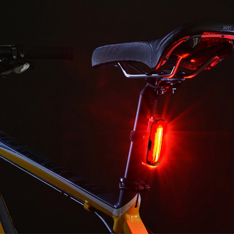 AQY-096 IPX4 Detachable USB Rechargeable Dual Color LED Bike Taillight, White & Red, Blue & Red