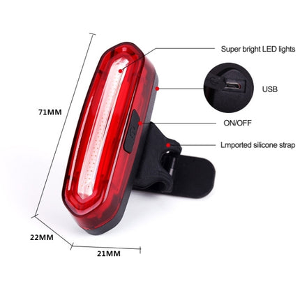 AQY-096 IPX4 Detachable USB Rechargeable Dual Color LED Bike Taillight