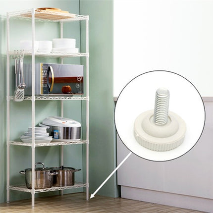 100 PCS Adjustable Foot Pad Furniture Screw Support Stub, M6x12