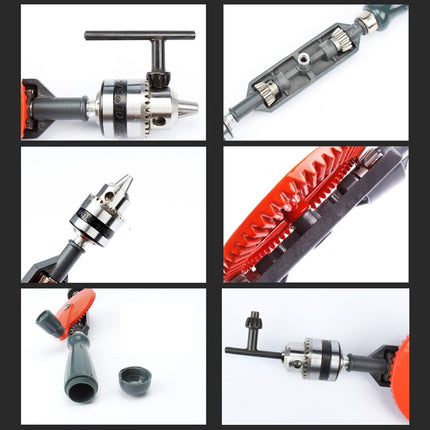 Powerful Manual Drill Steel Precision Casting DIY Woodworking Drill Universal Hand Drill Teaching Supplies Tools, Woodworking Drill