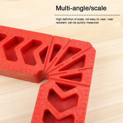6 Inch Plastic 90 Degree Woodworking Auxiliary Positioner Square Ruler Fixing Tool, 6 Inch