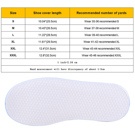 Fashion PVC Non-slip Waterproof Thick-soled Shoe Cover Size: M, Size: M