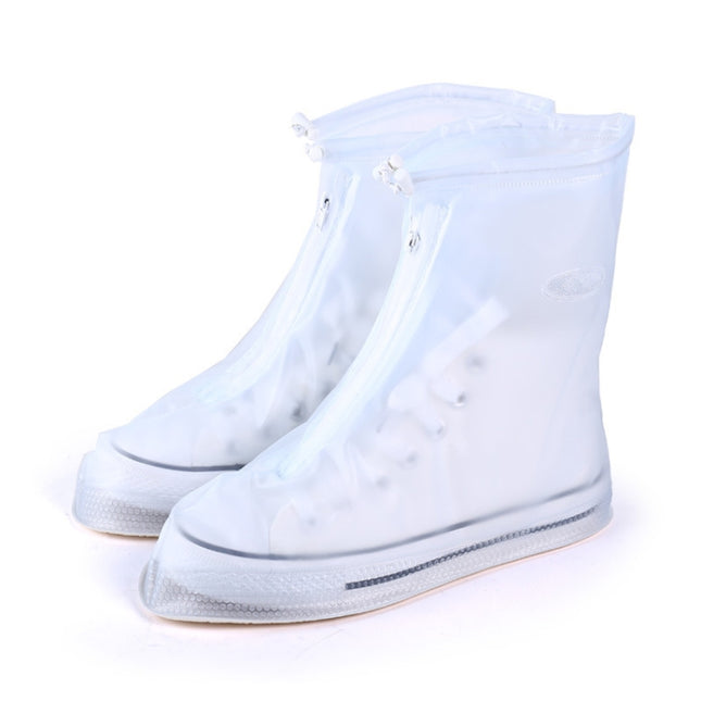 Fashion PVC Non-slip Waterproof Thick-soled Shoe Cover Size: M, Size: M