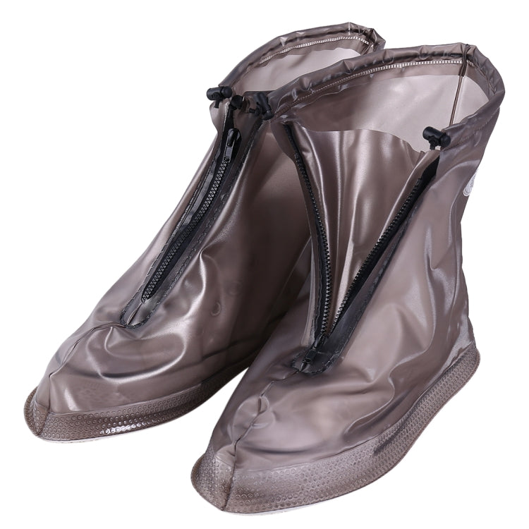 Fashion PVC Non-slip Waterproof Thick-soled Shoe Cover Size: XL