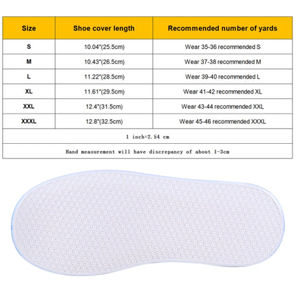 Fashion PVC Non-slip Waterproof Thick-soled Shoe Cover Size: XL