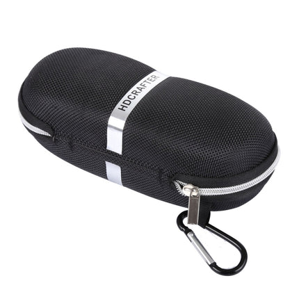HDCRAFTER E-001 Sunglasses Zipper Style Solid Glasses Protection Case + Microfiber Cloth, Size: 16*7*4cm, HDCRAFTER E-001 Glasses Case