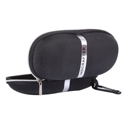 HDCRAFTER E-001 Sunglasses Zipper Style Solid Glasses Protection Case + Microfiber Cloth, Size: 16*7*4cm, HDCRAFTER E-001 Glasses Case