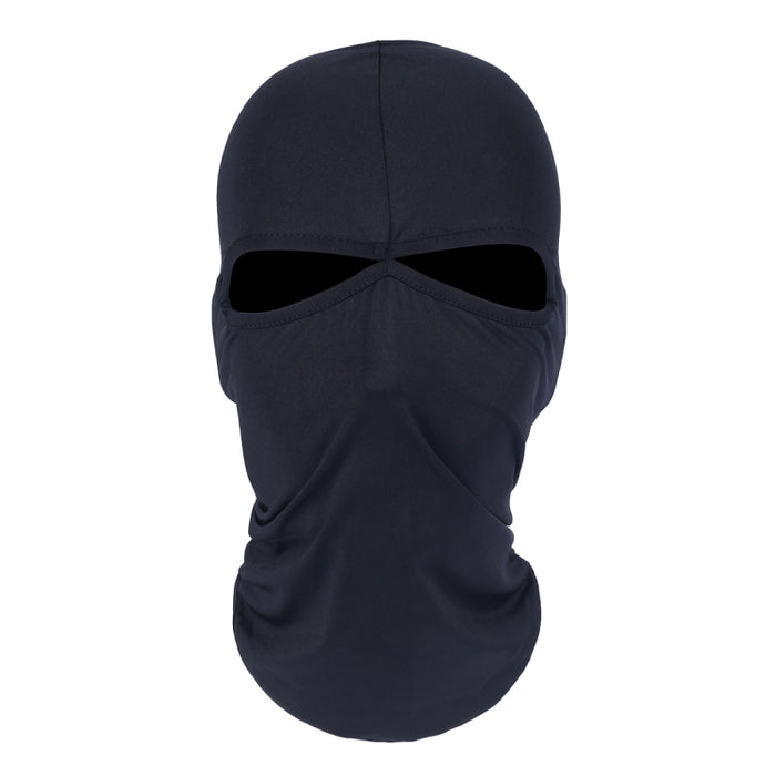 Balaclava Style Unisex Elastic Lycra Dual Holes Biking Head Mask, BT-09 Head Mask(Black)
