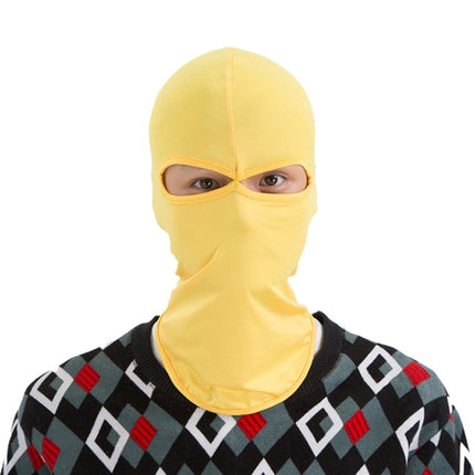 Balaclava Style Unisex Elastic Lycra Dual Holes Biking Head Mask