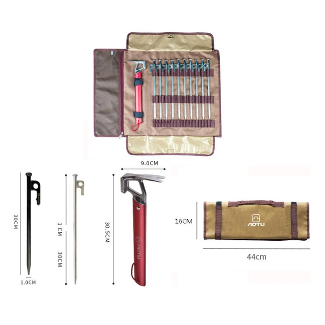 AOTU AT6543-2 Outdoor Camping Tent Nails Accessories Tool Kit