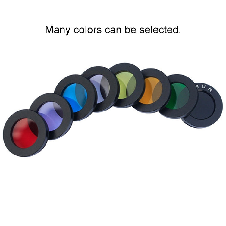 Datyson 5P9954 Astronomical Telescope Accessories 1.25 inch Planet Moon Nebula Filter Neutral Edition, Black, Orange, Pink, Green, Blue, Purple, Red, Yellow
