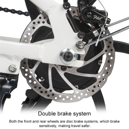 20LVXD30 20 Inch 48V Lithium Battery 350W Mini Valet Driving Folding Electric Bicycle, Black, White