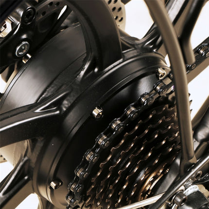 20LVXD30 20 Inch 48V Lithium Battery 350W Mini Valet Driving Folding Electric Bicycle, Black, White