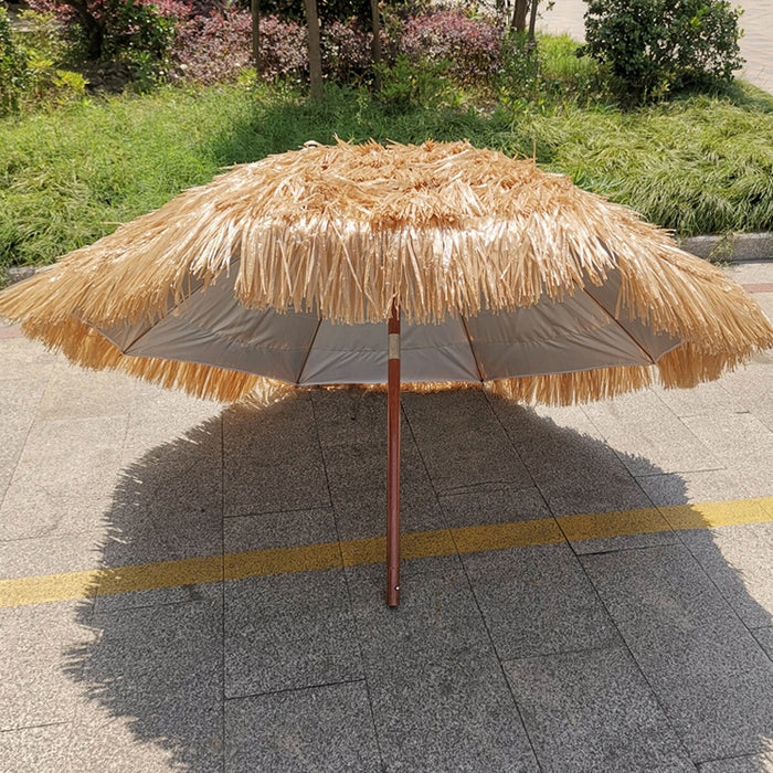 Beach Holiday Shade Straw Umbrella, Specification: 2m, 2m Umbrella