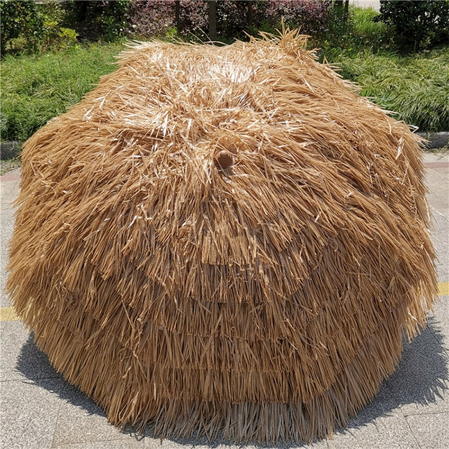 Beach Holiday Shade Imitation Straw Umbrella, Specification: 2m