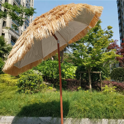 Beach Holiday Shade Imitation Straw Umbrella, Specification: 2m