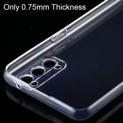 For OPPO Reno 4 5G 0.75mm Ultra-Thin Transparent TPU Protective Case, For OPPO Reno 4 5G