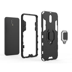 PC + TPU Shockproof Protective Case for OPPO R17, with Magnetic Ring Holder