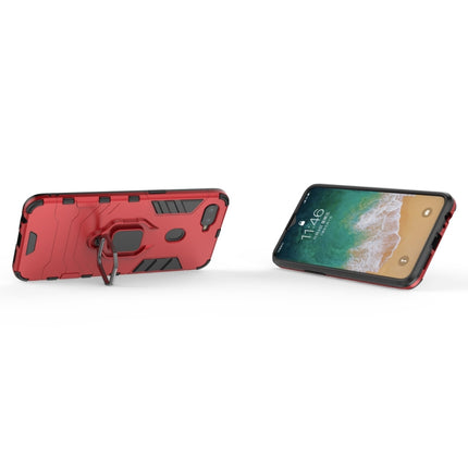 PC + TPU Shockproof Protective Case for OPPO F9, with Magnetic Ring Holder, For OPPO F9