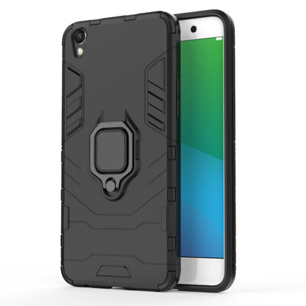PC + TPU Shockproof Protective Case for OPPO R9 Plus, with Magnetic Ring Holder, For OPPO R9 Plus