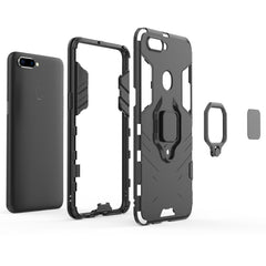 PC + TPU Shockproof Protective Case for OPPO R11s, with Magnetic Ring Holder
