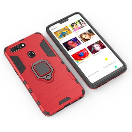 PC + TPU Shockproof Protective Case for OPPO R15, with Magnetic Ring Holder, For OPPO R15
